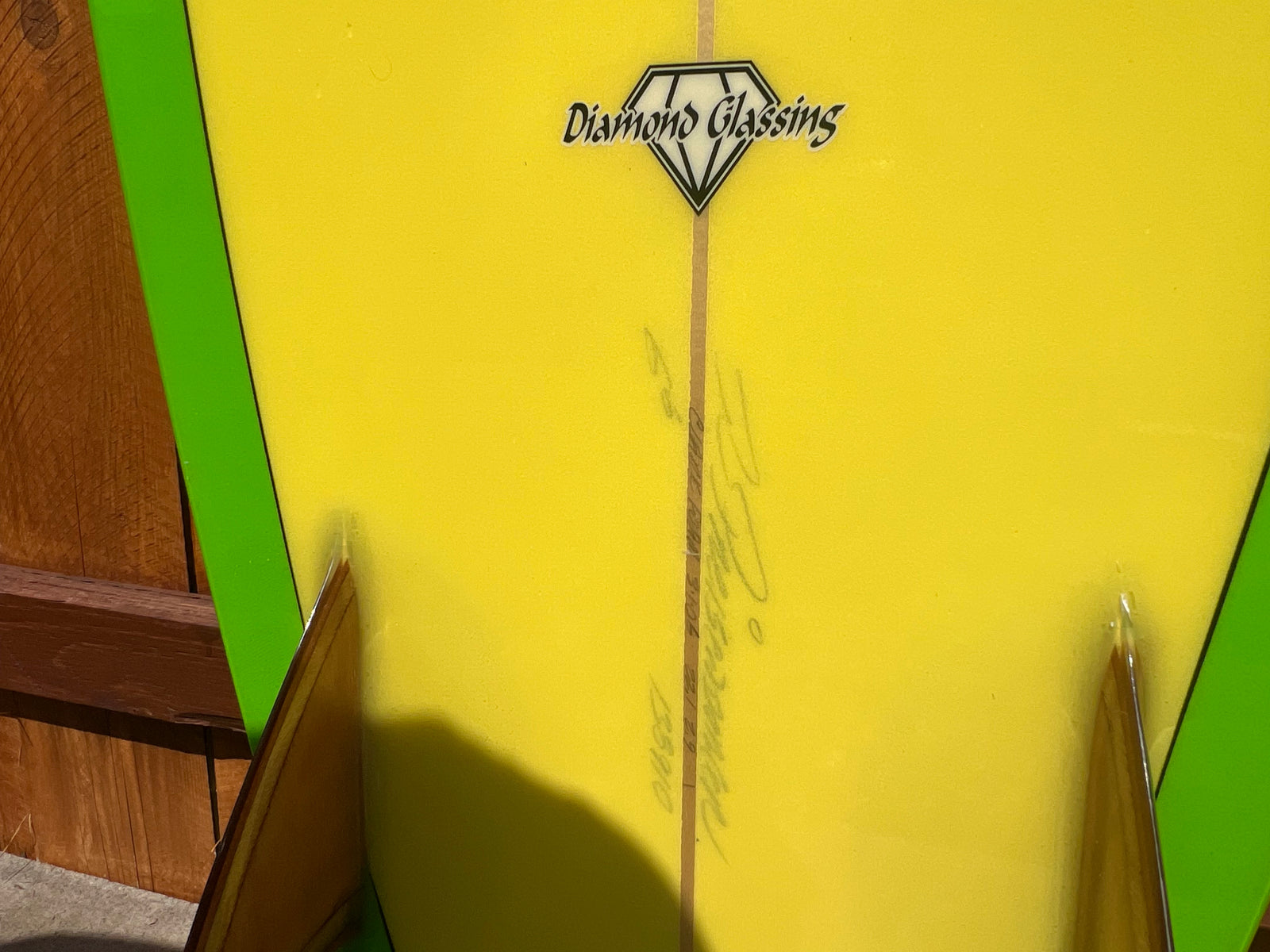 Rusty Preisendorfer 6’8” Fish with Glass on Wooden Keels