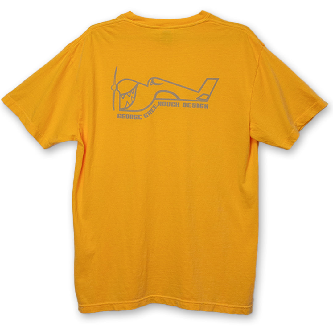 George Greenough airplane shirt- Gold