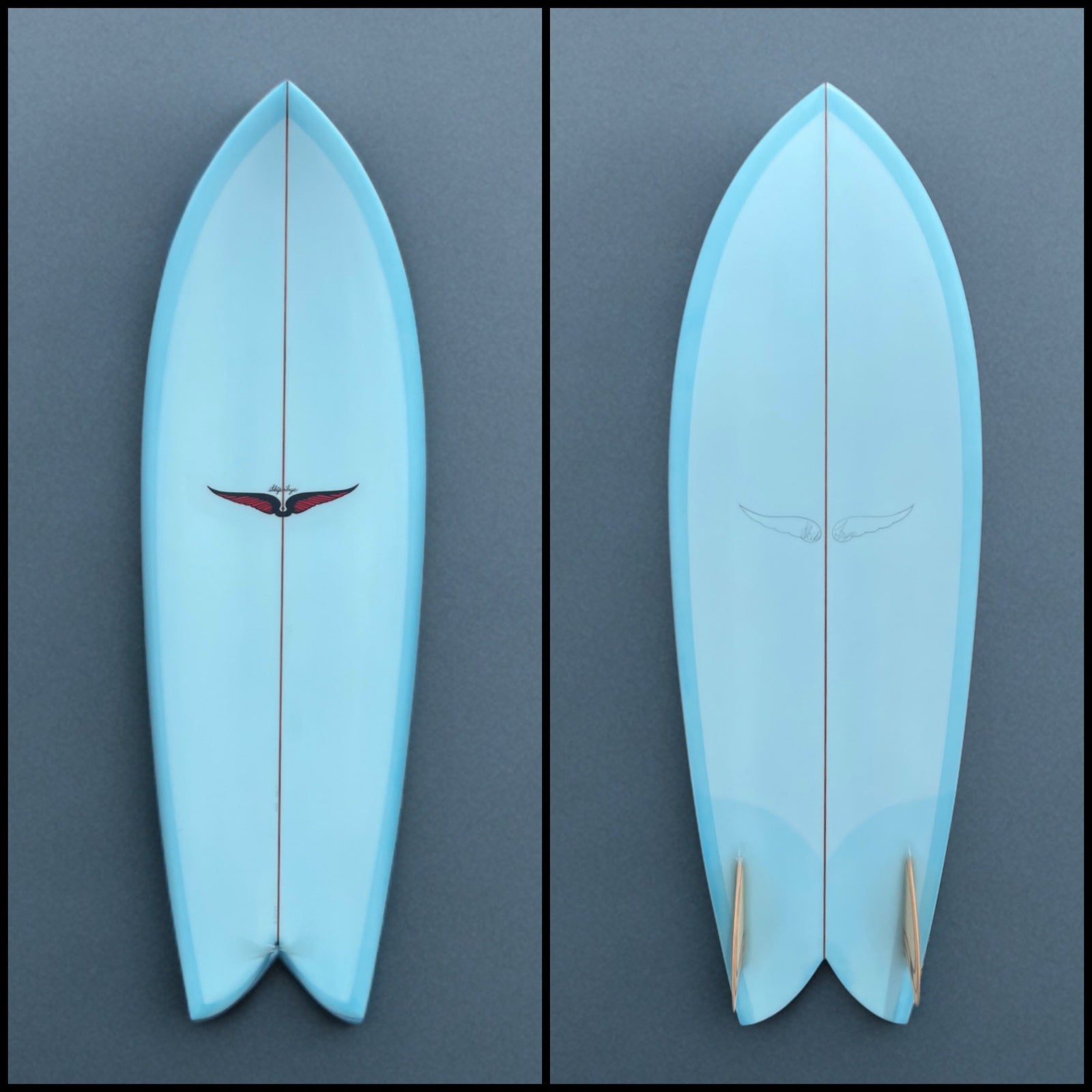 Skip Frye Surfboard 5’7” Fish w/Marine Ply Keels