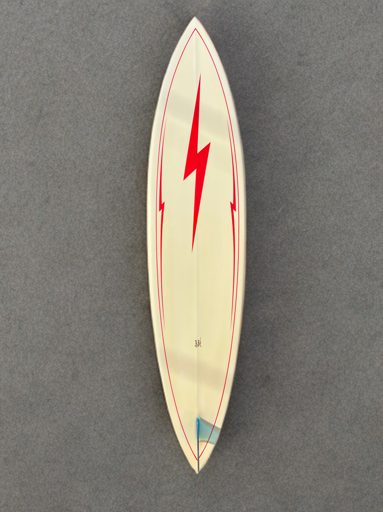 Rory Russell 7'6" Bolt Pipeliner -Rare White