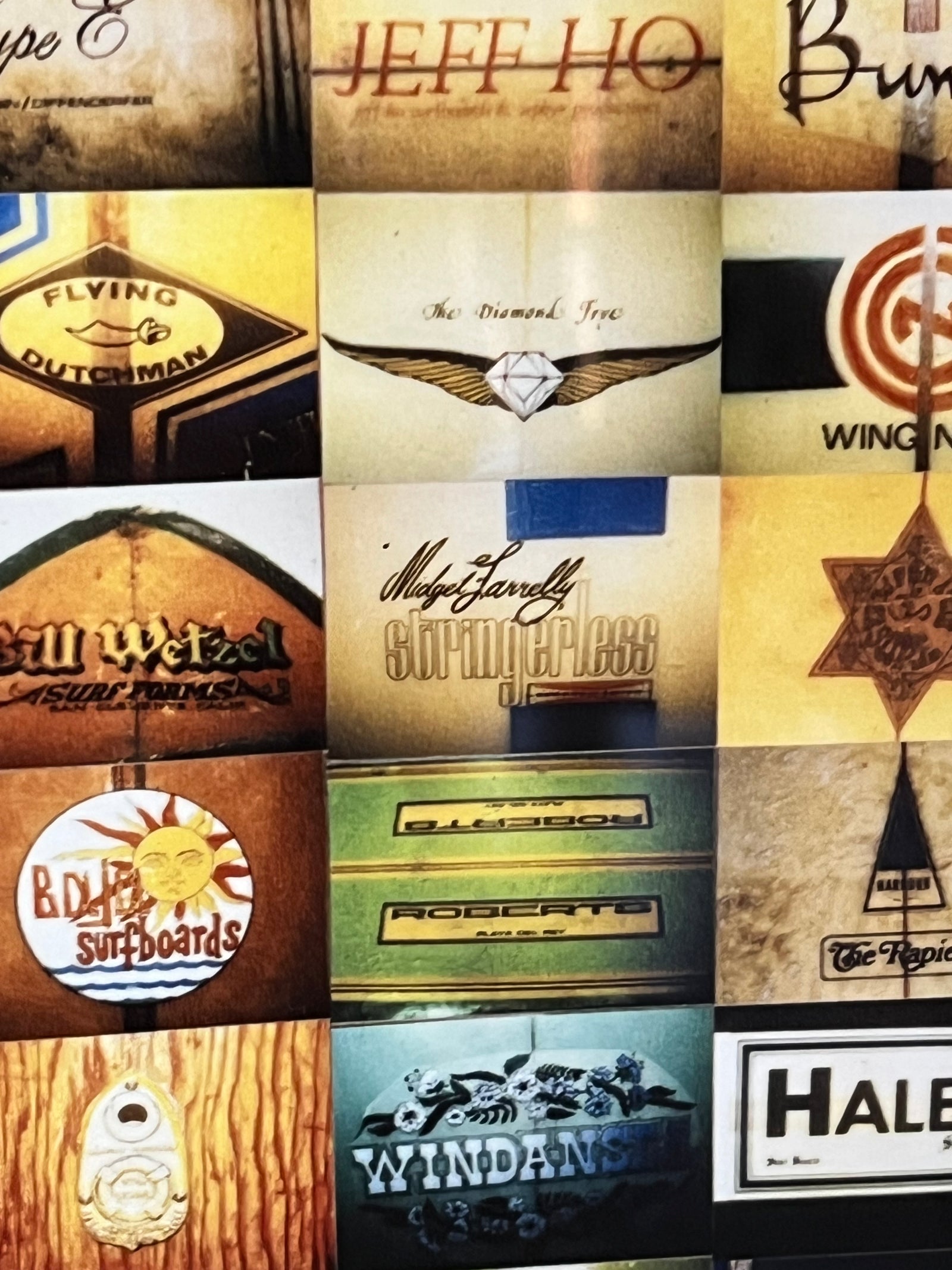 Don Balch Surf Label Collage