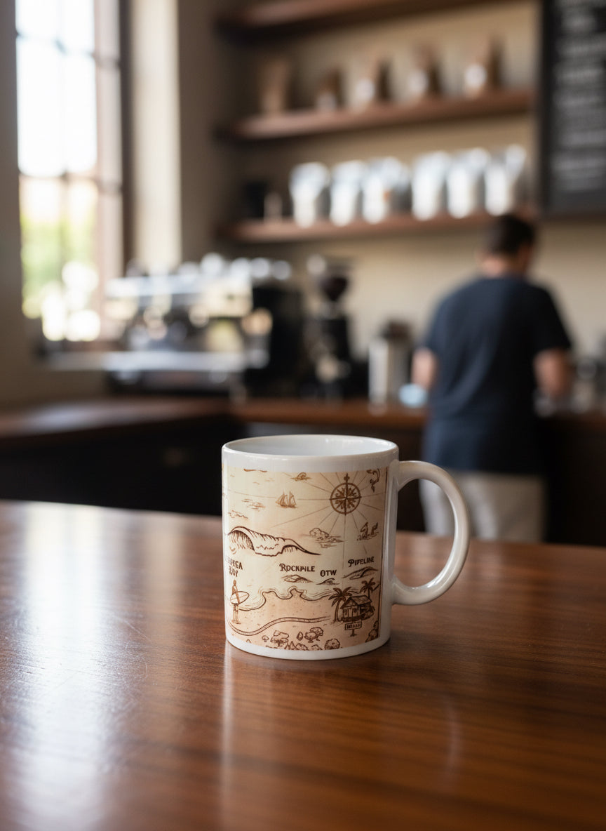 North Shore Map Coffee Mug