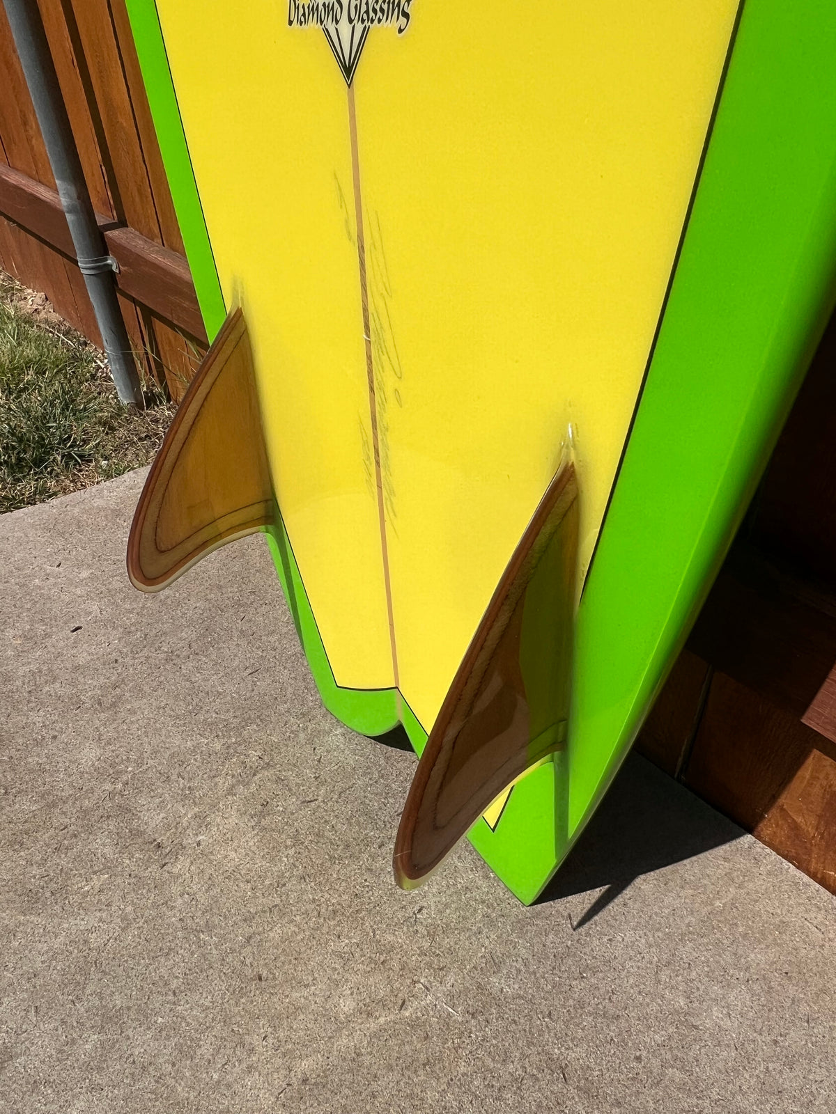 Rusty Preisendorfer 6’8” Fish with Glass on Wooden Keels