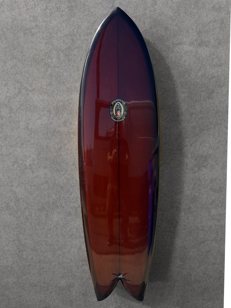 Roy Sanchez 6' Fish Surfboard - Rootbeer