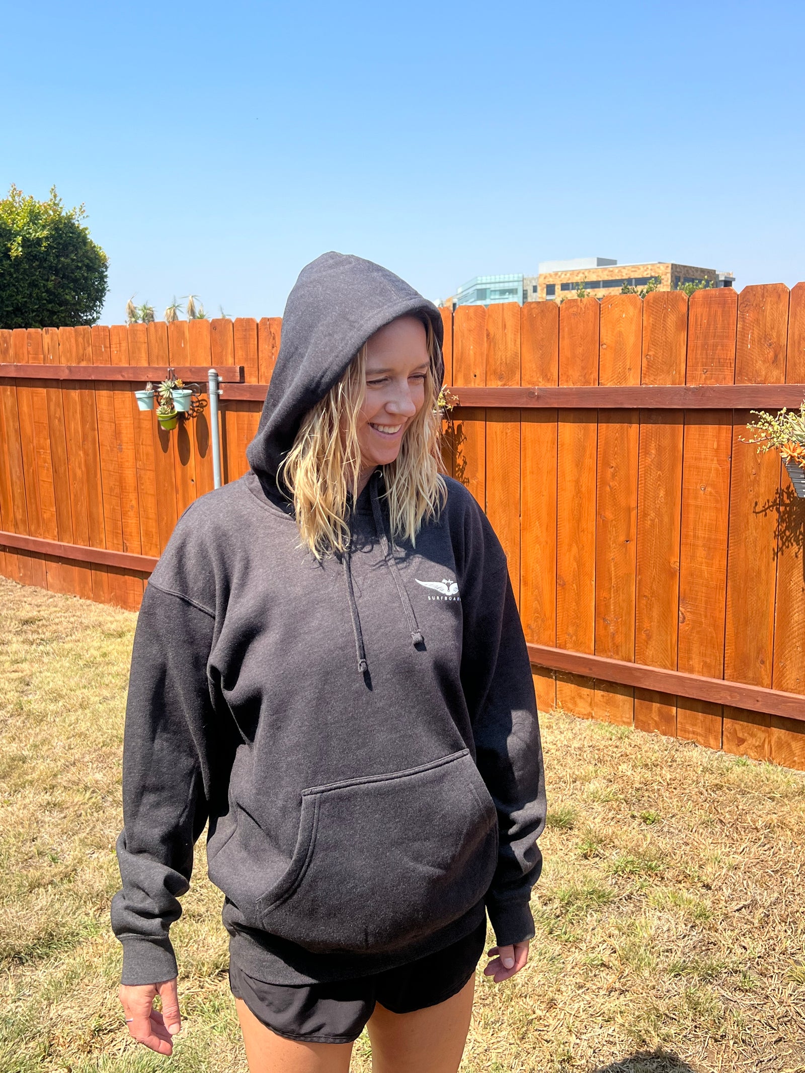 Skip Frye Hooded Sweatshirt Graphite Black