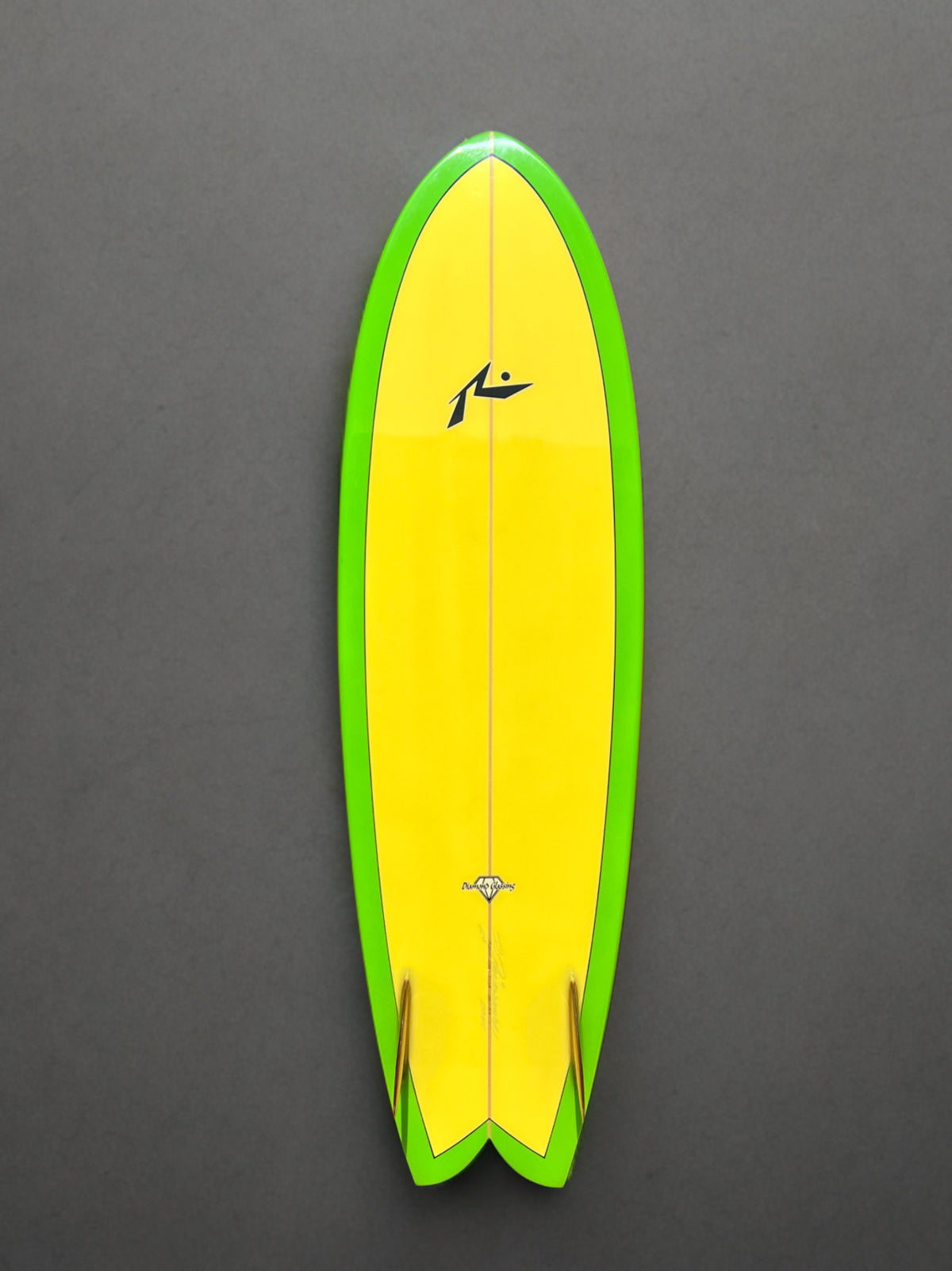 Rusty Preisendorfer 6’8” Fish with Glass on Wooden Keels