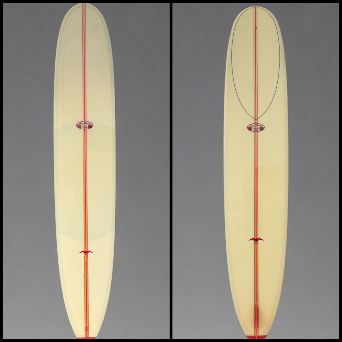 Donald Takayama Handshape 10’ Classic Noserider circa 2004