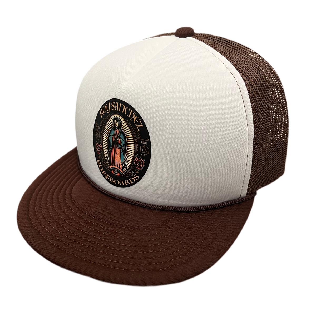 Roy Sanchez Hat- Brown White Mesh