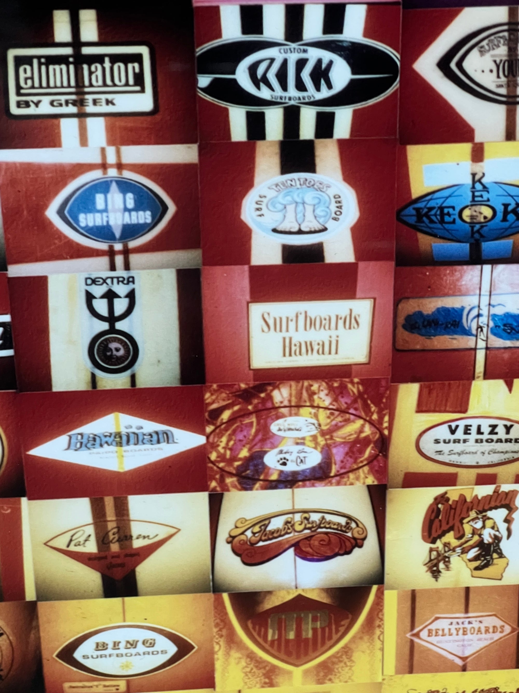 Don Balch Surf Label Collage