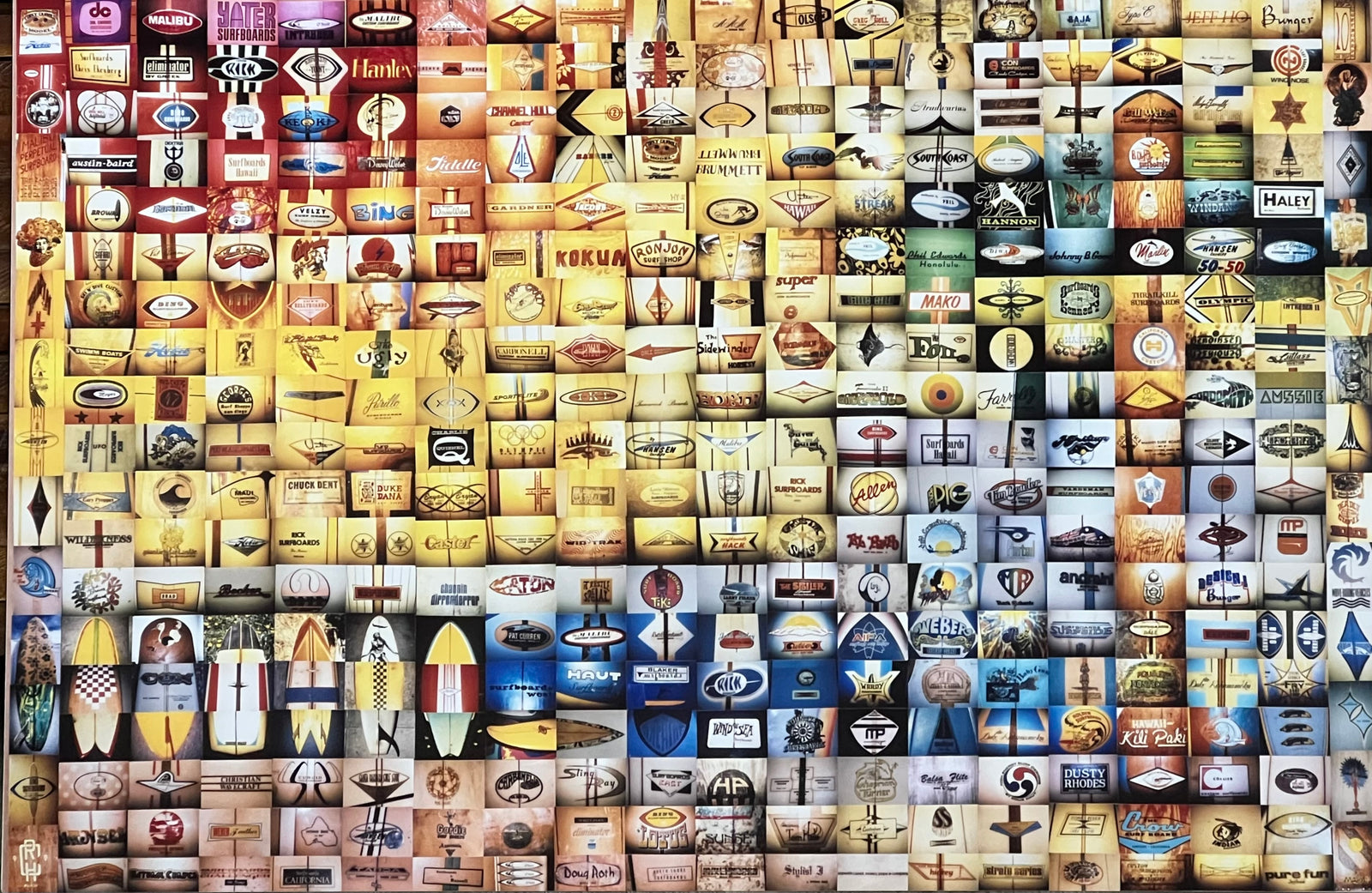 Don Balch Surf Label Collage