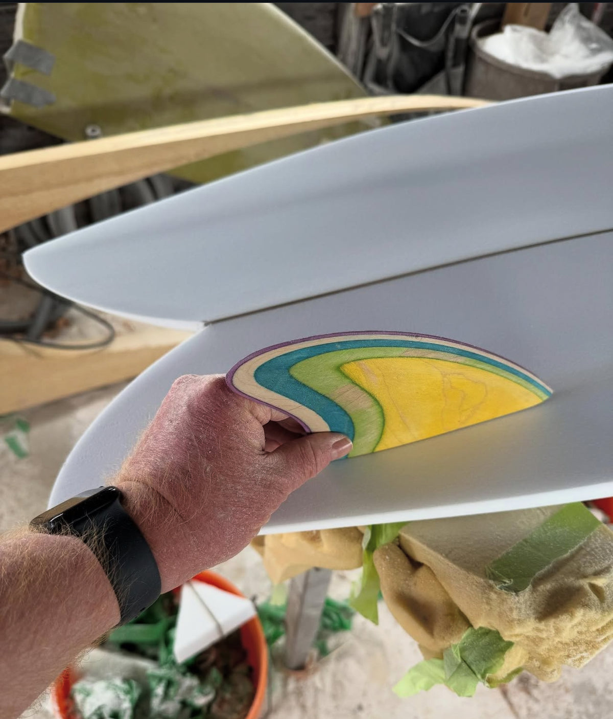 Danny DiCola Custom Keel Fins- Burgundy