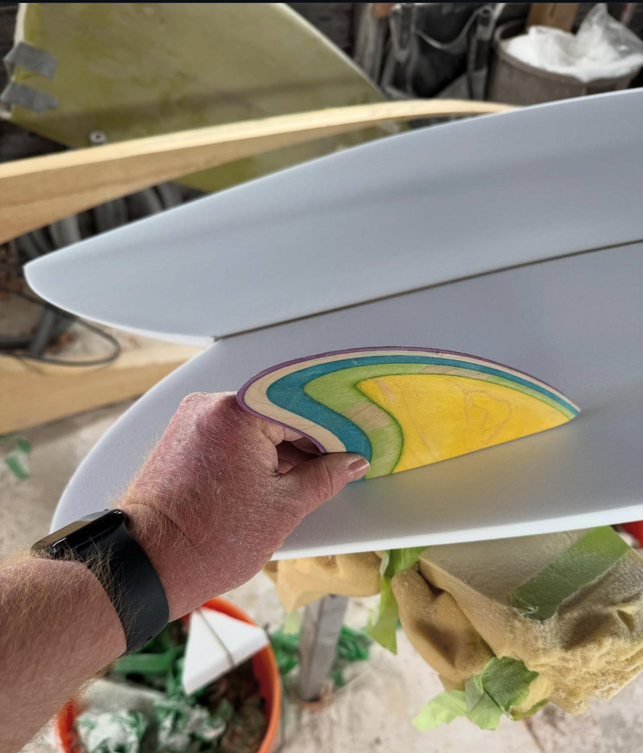 Danny DiCola Custom Keel Fins- Burgundy