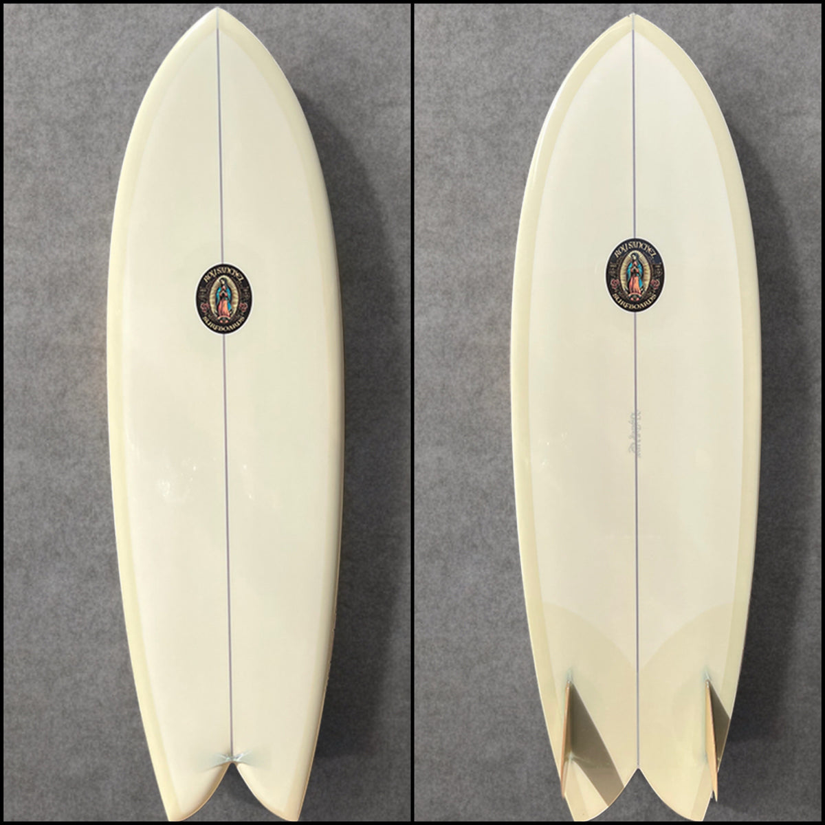 Roy Sanchez 5&#39;10&quot; Fish Surfboard-Champagne Tint