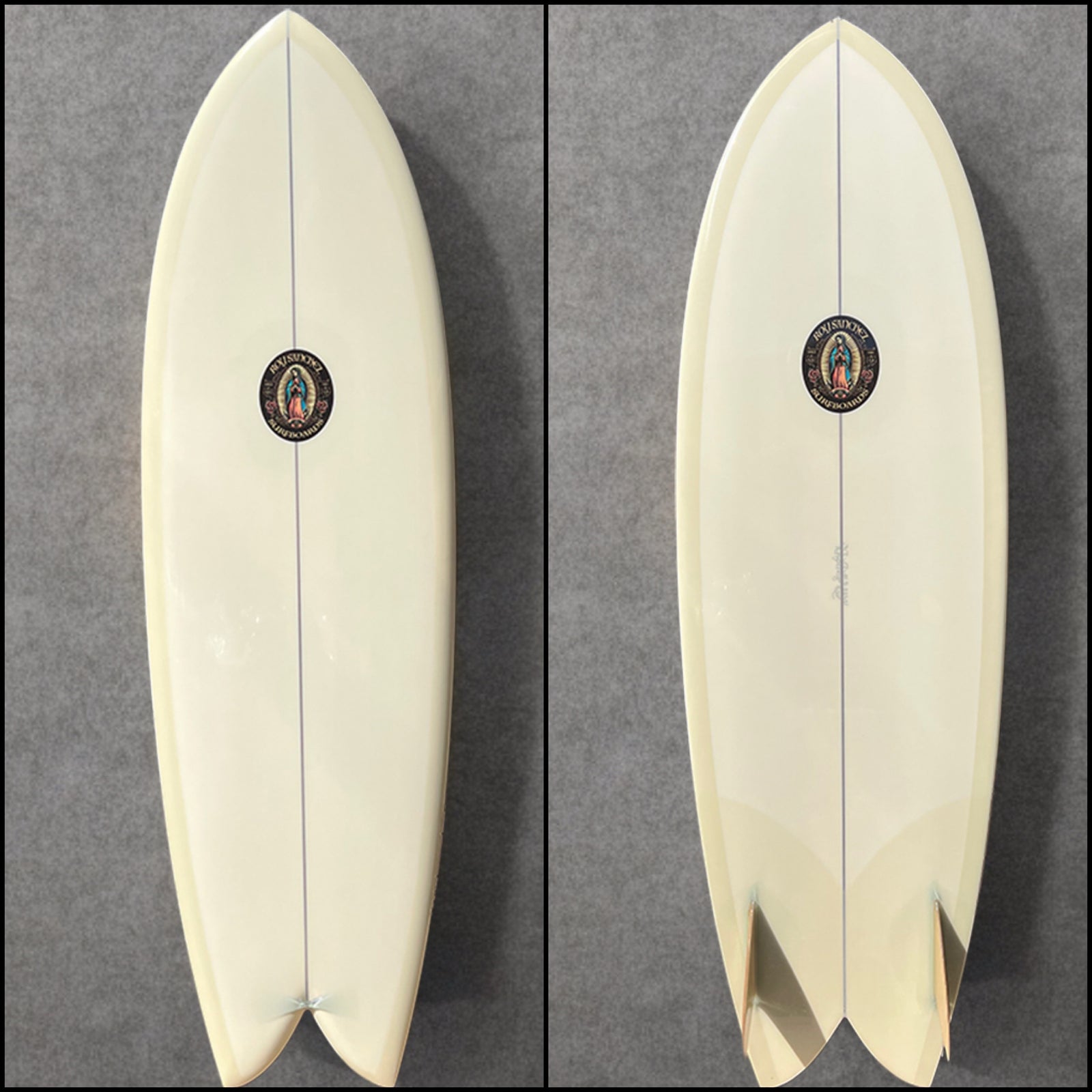 Roy Sanchez 5'10" Fish Surfboard-Champagne Tint