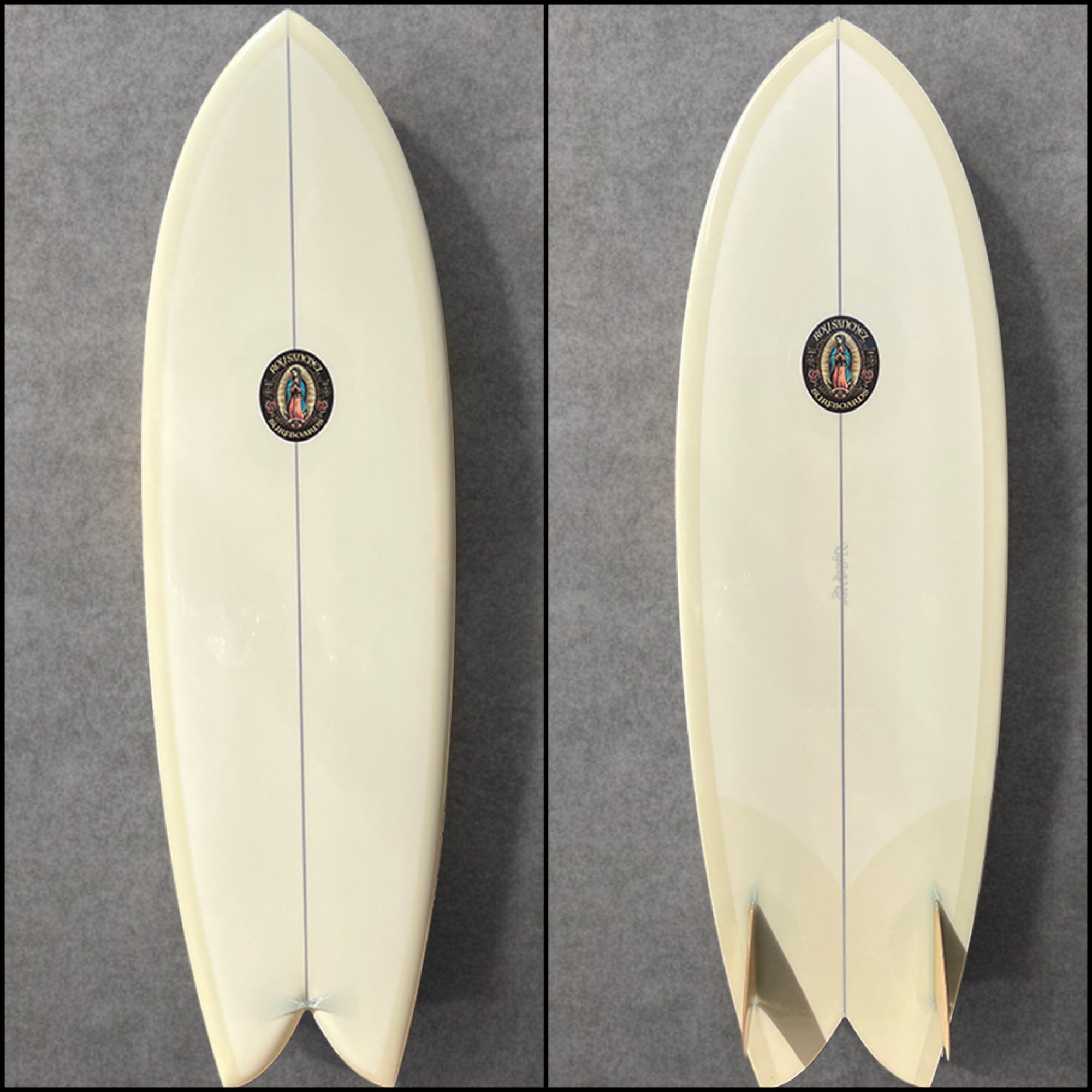 Roy Sanchez 5'10" Fish Surfboard-Champagne Tint