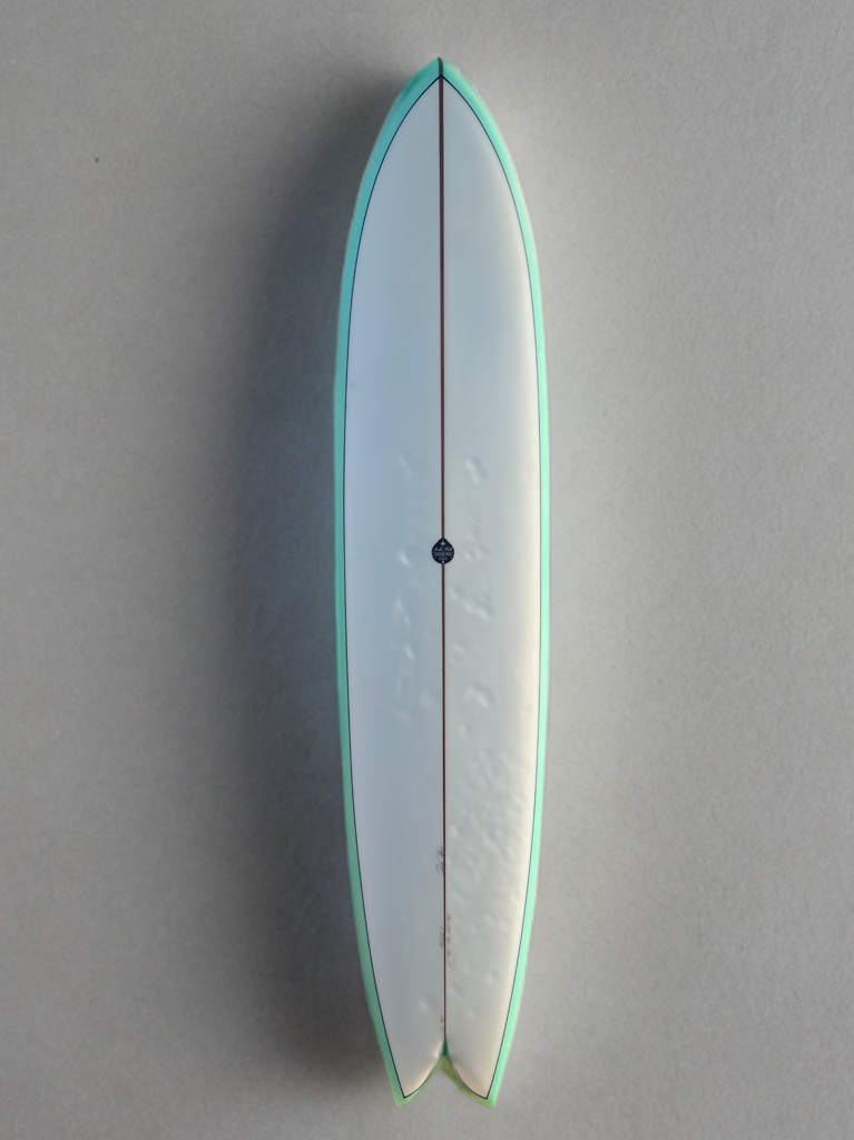 Used Josh Hall Fish Simmons Surfboard- 8’6”