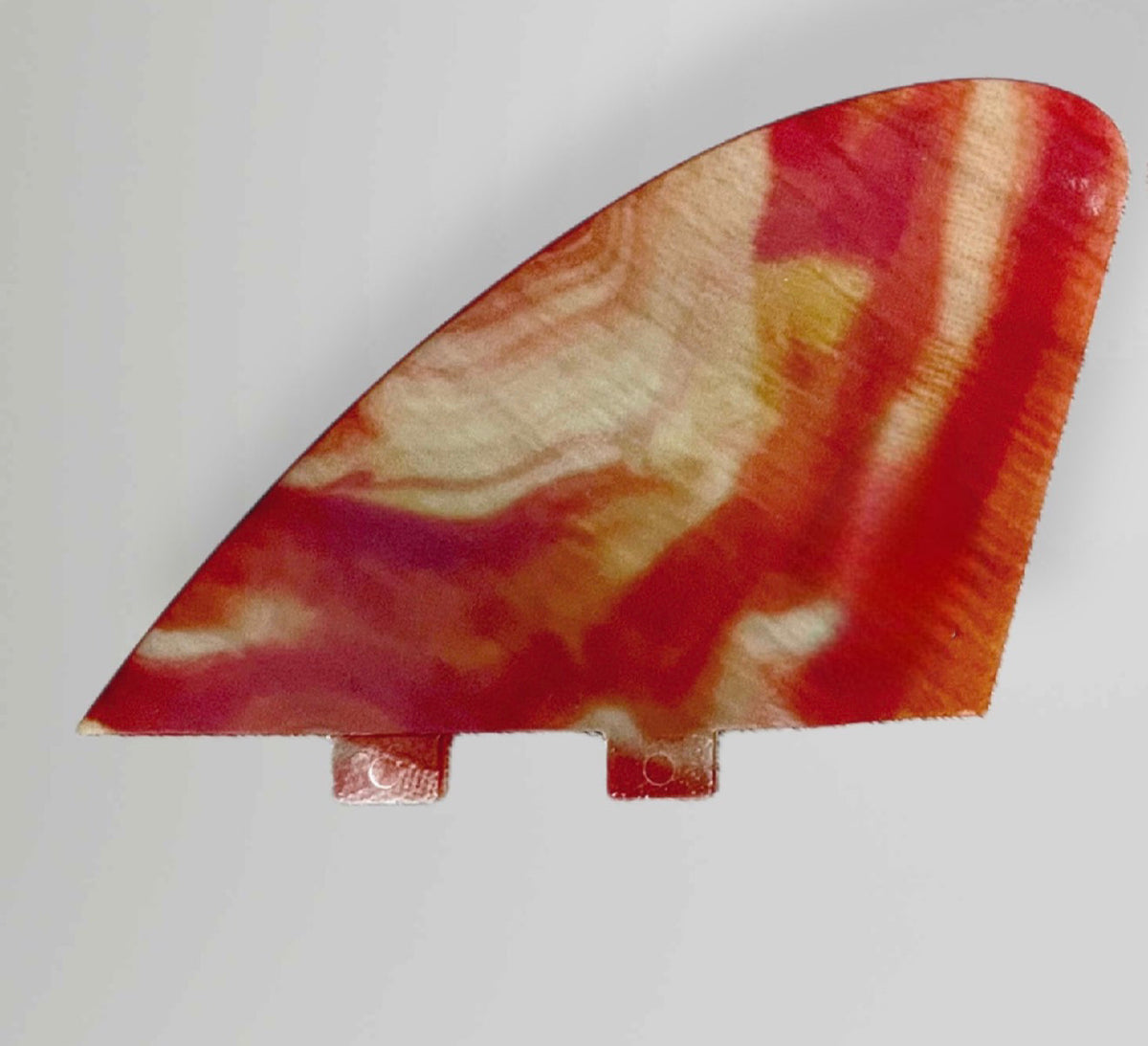 Surfboard Rack Fins -Slant back Abstract Red 5”x 7”