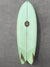 Roy Sanchez 5'8" Fish Surfboard- Coke Bottle Green Tint