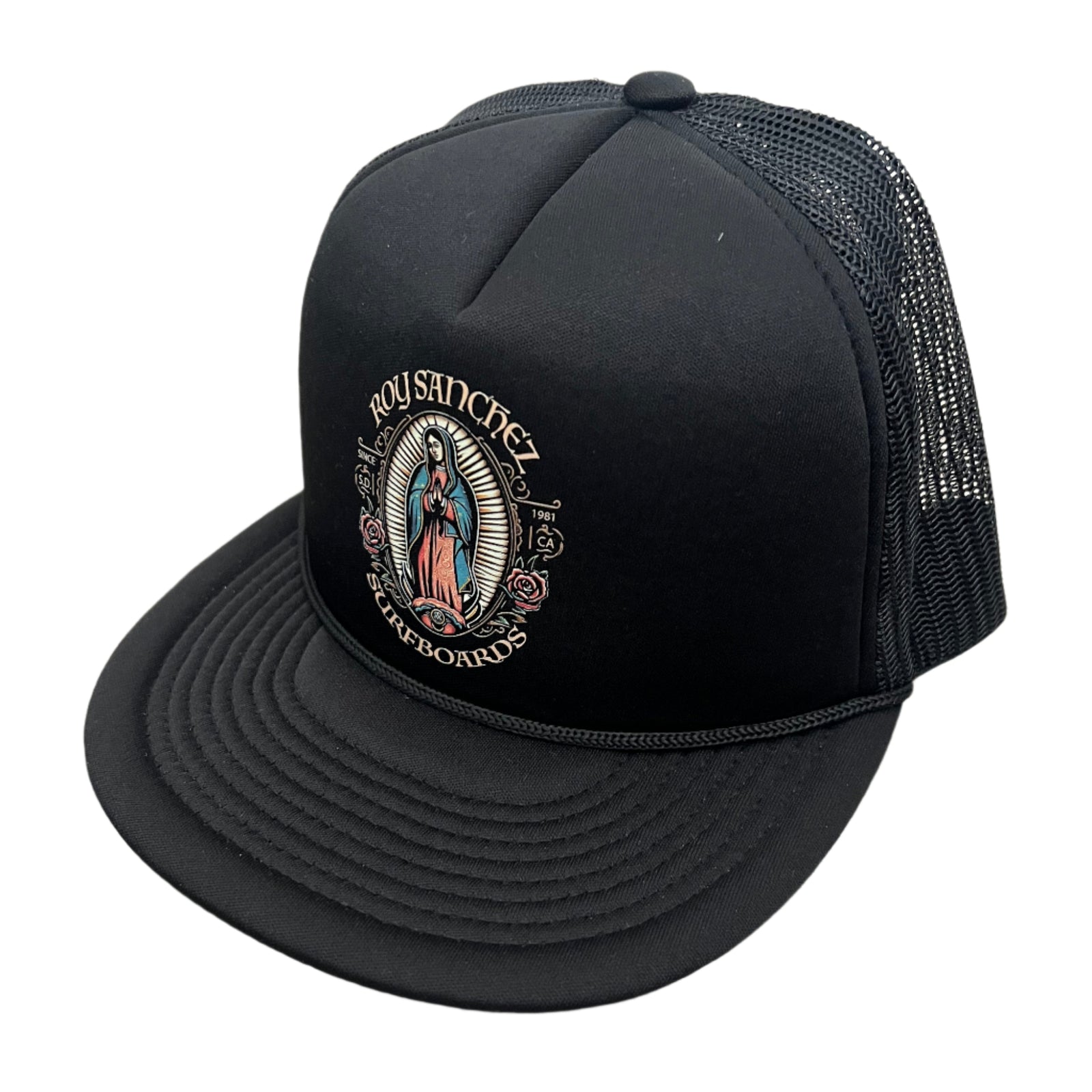 Roy Sanchez Trucker Hat- Black Mesh