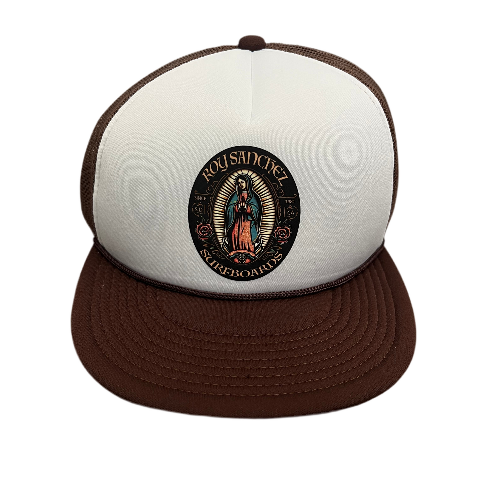 Roy Sanchez Hat- Brown White Mesh