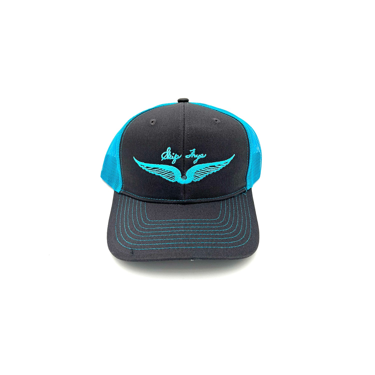 Skip Frye Trucker Hat - Grey Teal