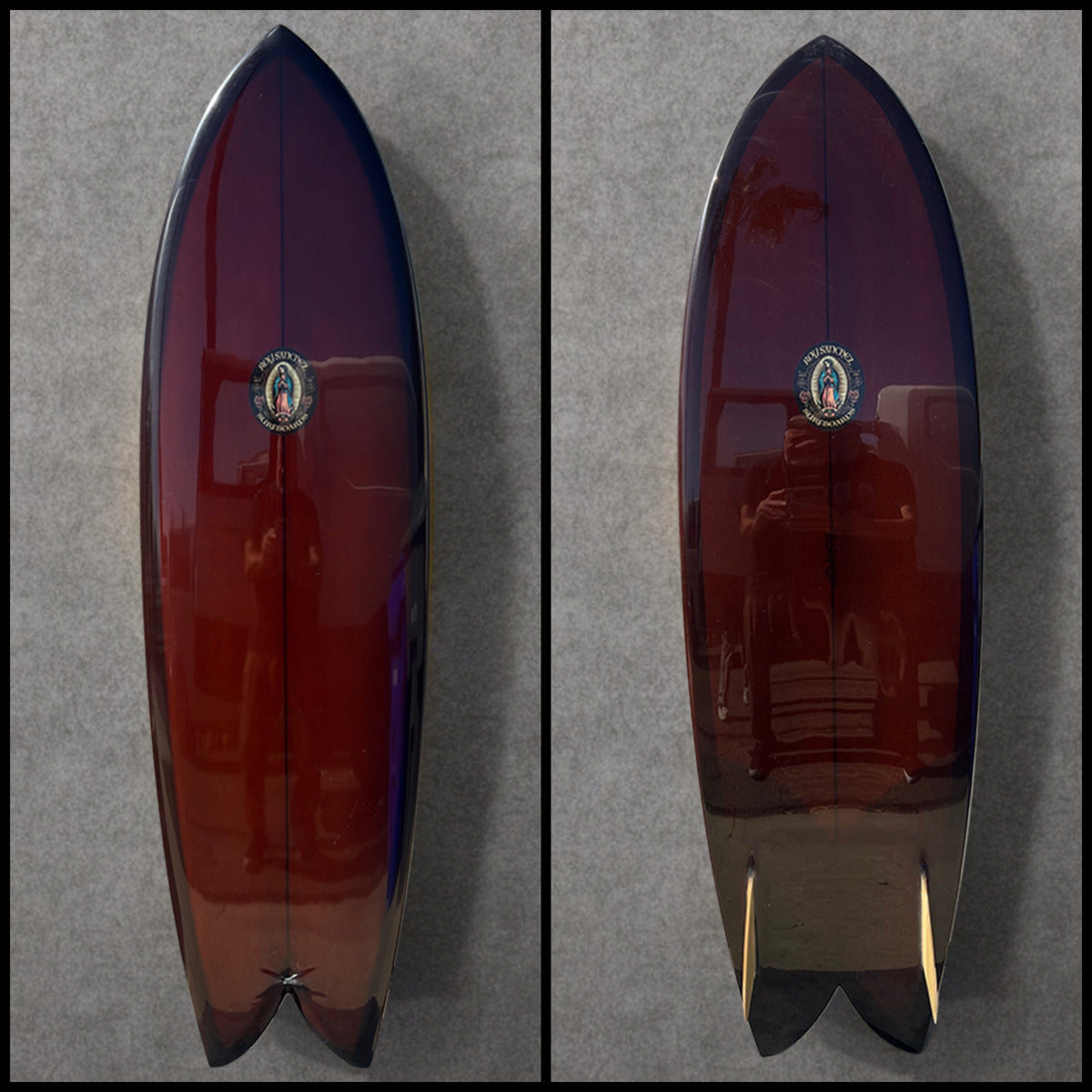 Roy Sanchez 6&#39; Fish Surfboard - Rootbeer