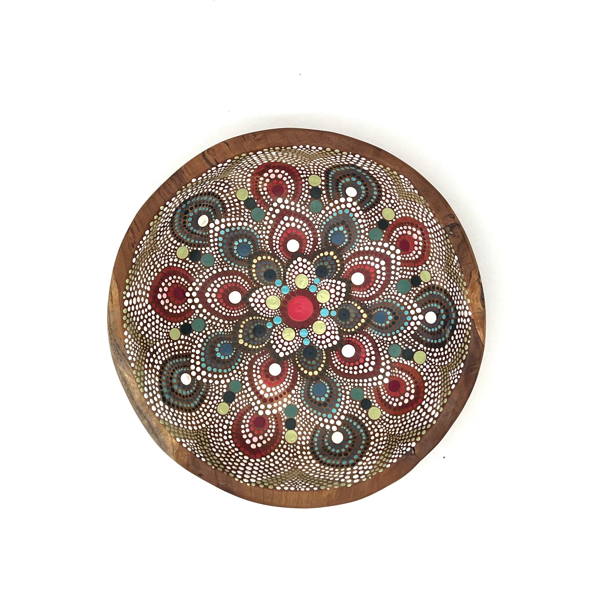 "Kaleidoscope" Reclaimed Teak Bowl