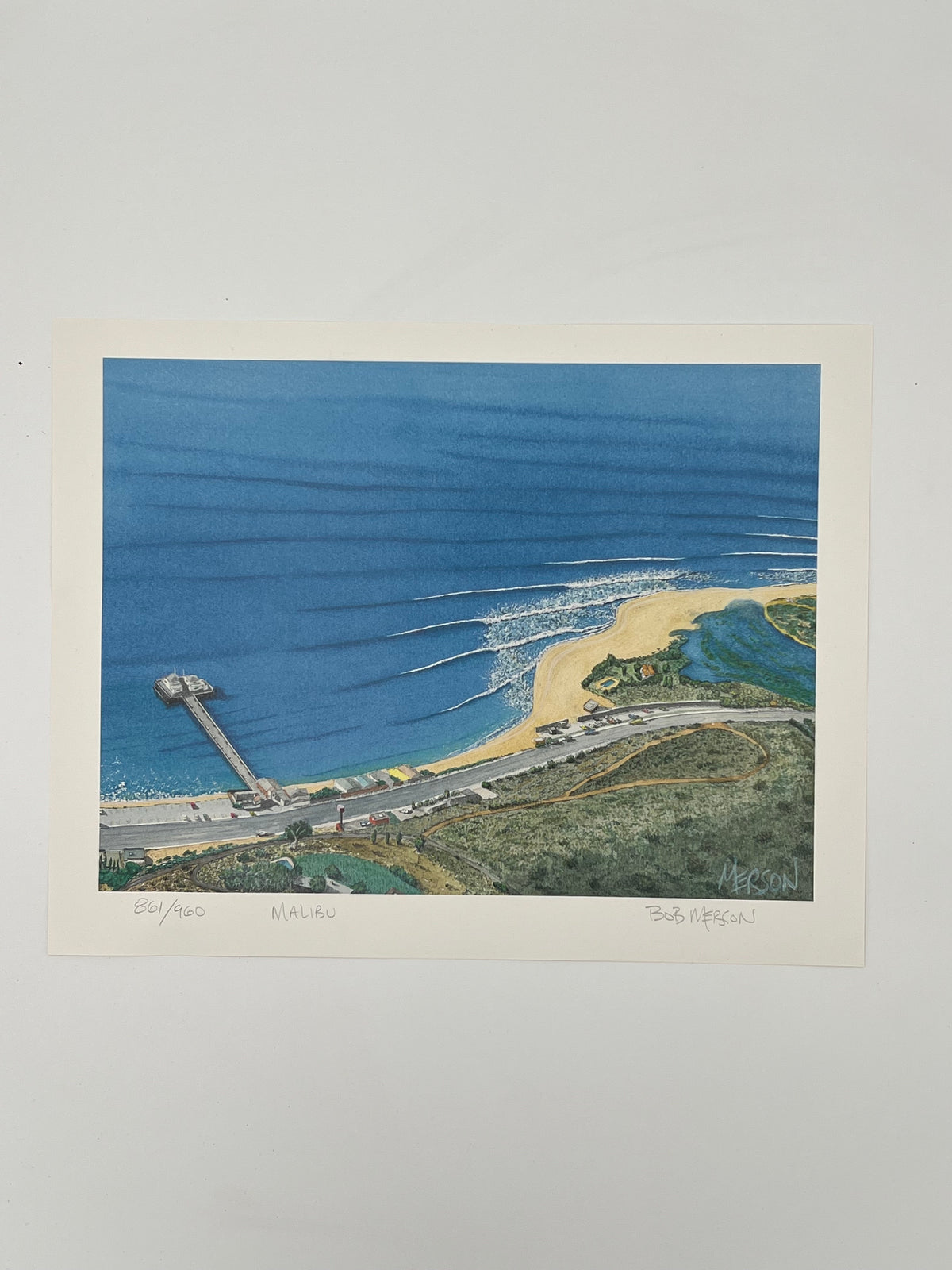 Bob Merson Print - Malibu