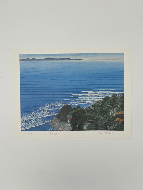 Bob Merson Print - Rincon - The Surfboard Rack