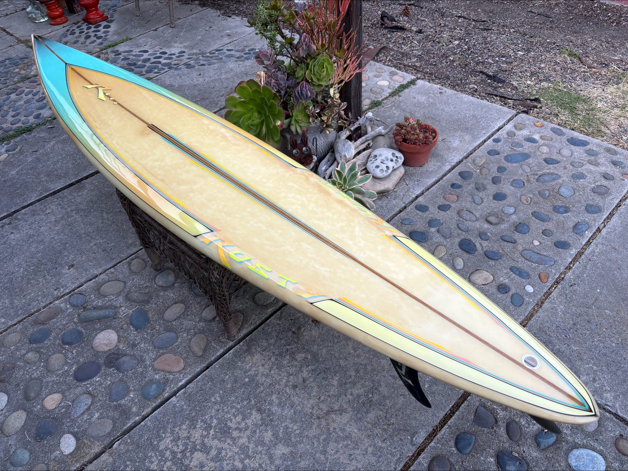 Used 8' Rusty Surfboard Hawaiian Gun