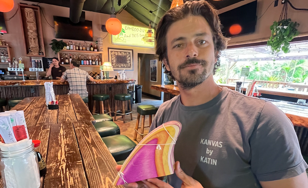 Danny DiCola Custom Keel Fins- Burgundy