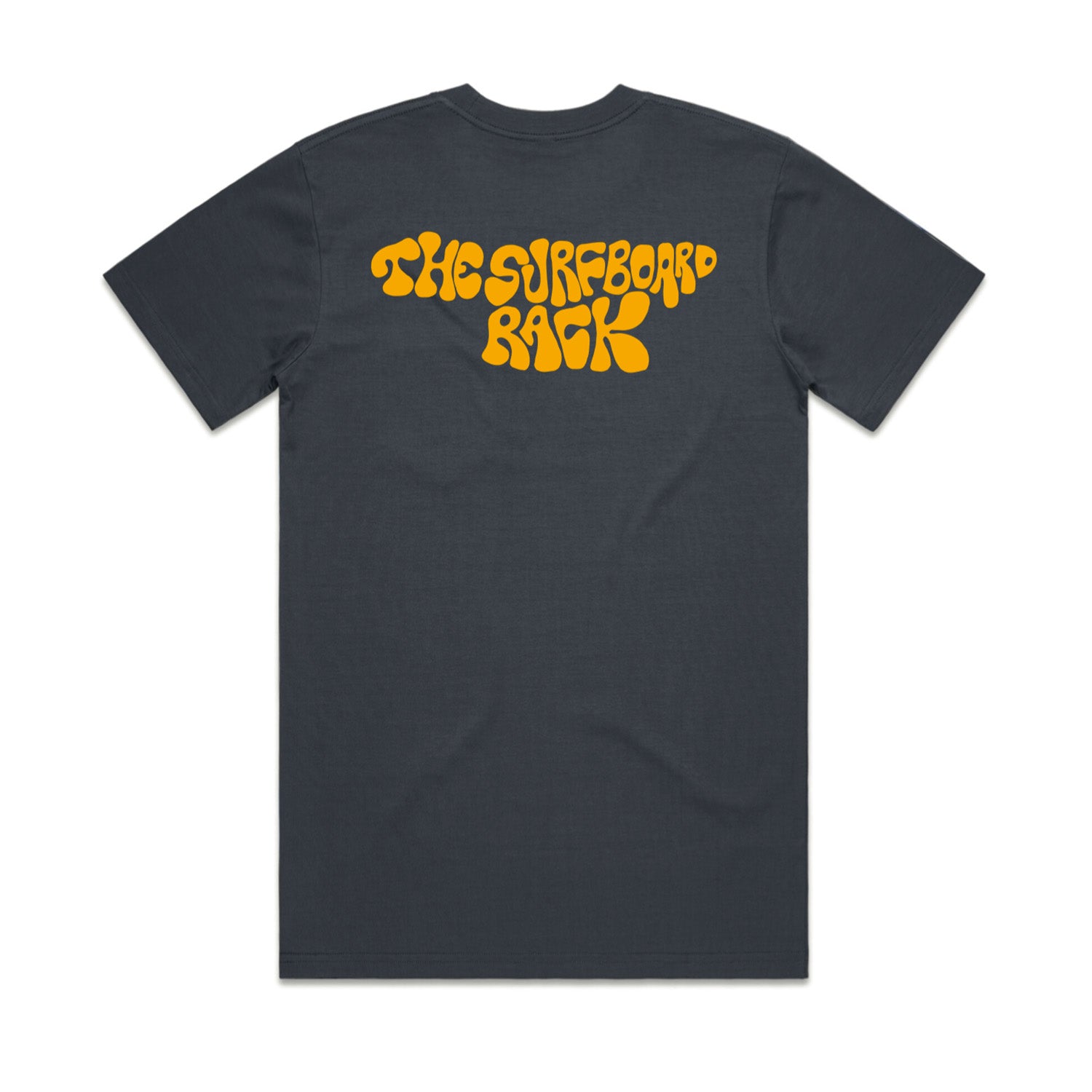 Andy Davis The Surfboard Rack Font T-Shirt- Navy