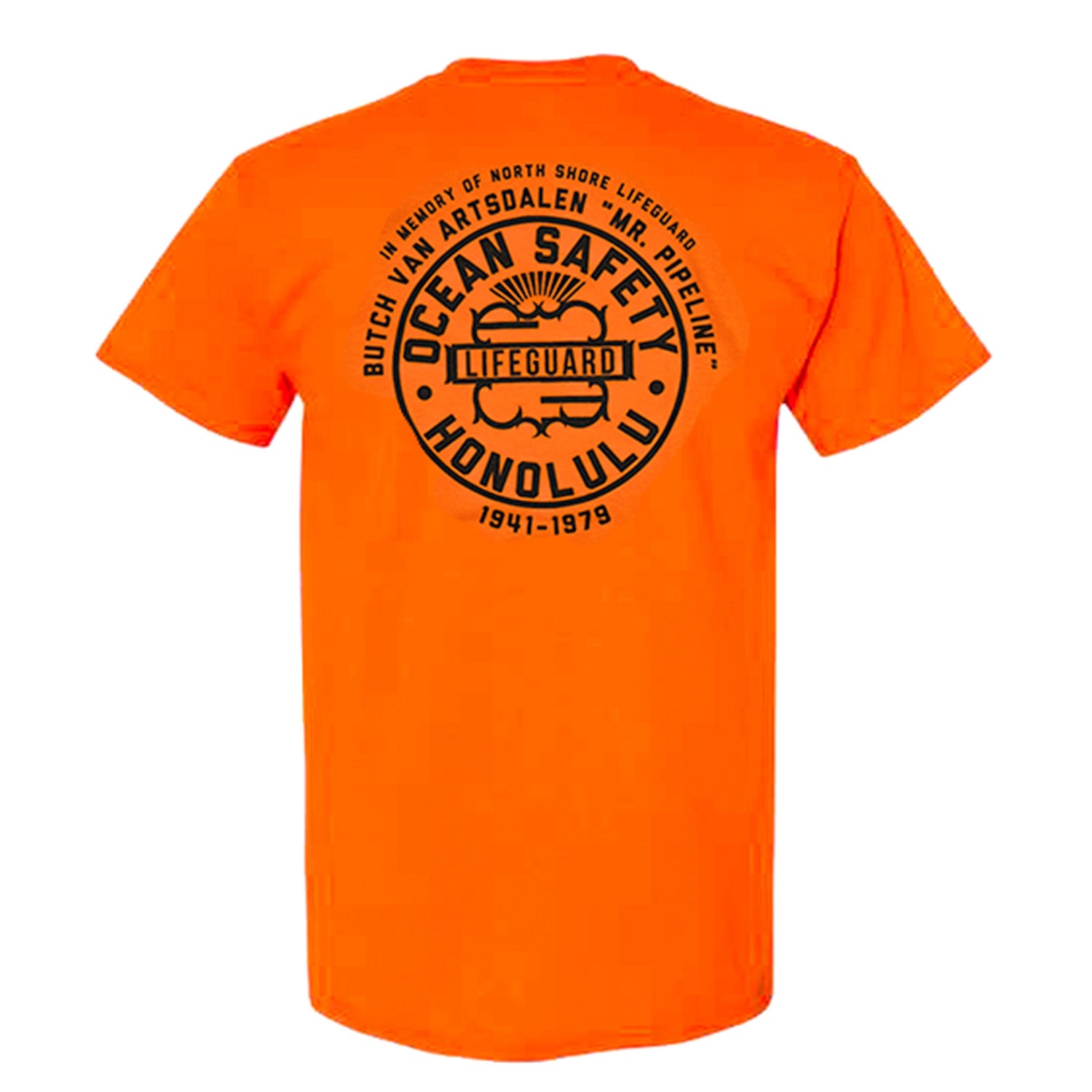 Butch Van Artsdalen tee- Safety Orange